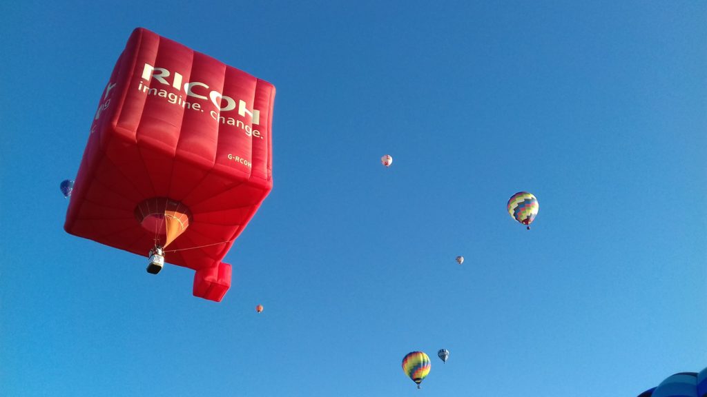 Our Imagine Change Hot Air Balloon debuts at York Balloon Fiesta